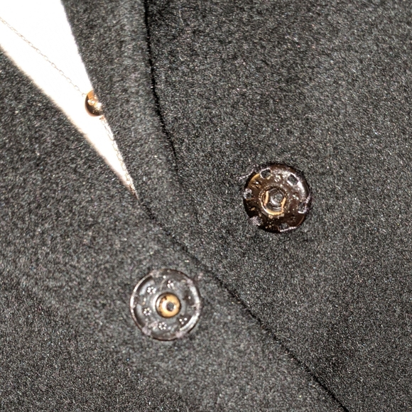 Bill Blass Luxury Black Angora & Wool Coat Sz8 - Picture 5 of 15